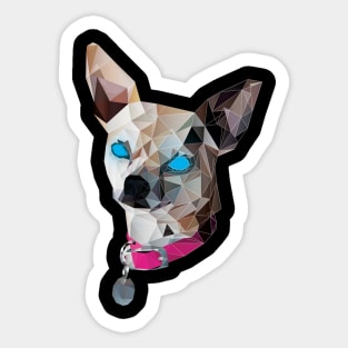 Geometric Chihuahua Sticker